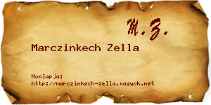 Marczinkech Zella névjegykártya